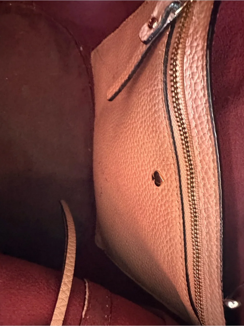 kate spade Dusty Rose Pebbled Leather Hobo Shoulder Bag